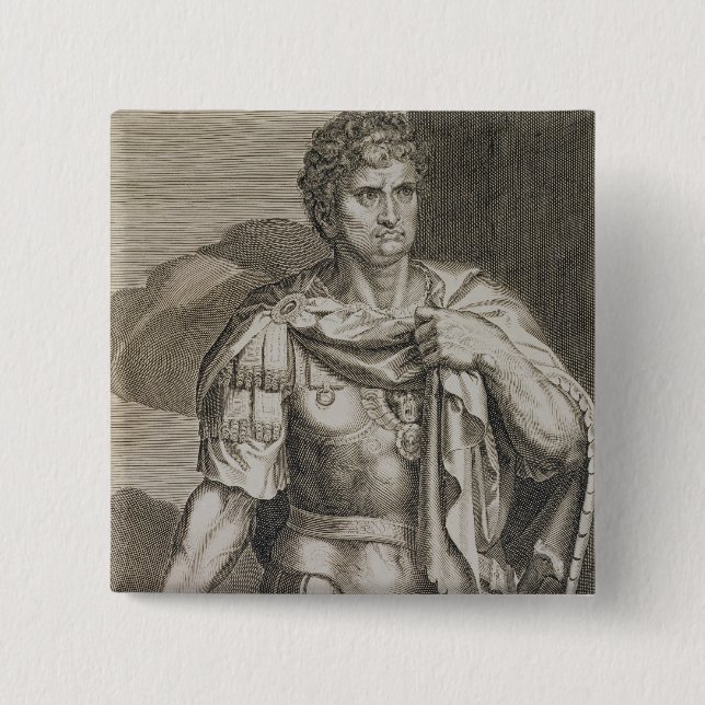 Macaron Carré 5 Cm Empereur de Nero Claudius César de l'ANNONCE de (Devant)