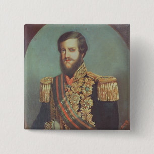Macaron Carré 5 Cm Empereur de Pedro II du Brésil