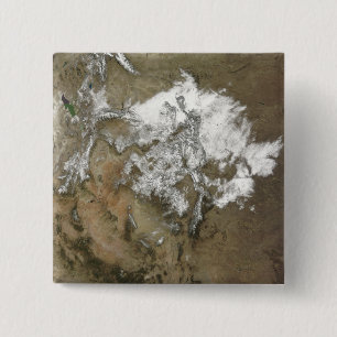 Macaron Carré 5 Cm Enneigements les montagnes rocheuses dans l'état