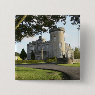 Macaron Carré 5 Cm Entrée latérale du château de Dromoland sans perso