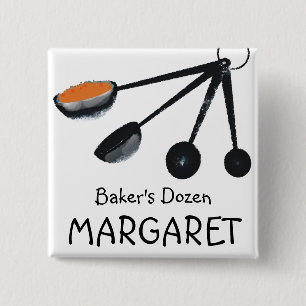 Macaron Carré 5 Cm Épices de doseurs faisant cuire l'étiquette nommée