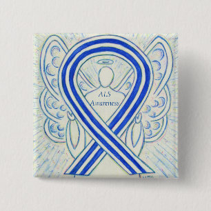 Macaron Carré 5 Cm Épingle d'art personnalisé pour la sensibilisati