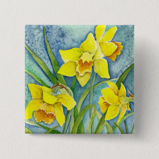 Macaron Carré 5 Cm Épingle de jonquilles