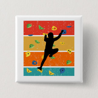 Macaron Carré 5 Cm Escalade de roches vintages