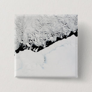 Macaron Carré 5 Cm Est de l'Antarctique - Terre-Neuve-et-Labrador