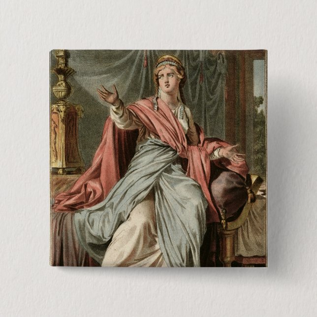 Macaron Carré 5 Cm Esther, costume pour "Esther" par Jean Racine, de (Devant)