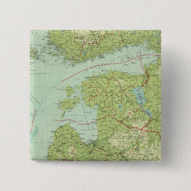 Macaron Carré 5 Cm États baltes et Prusse orientale (Devant)