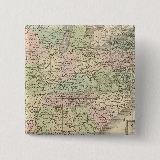 Macaron Carré 5 Cm États-Unis 18 (Devant)