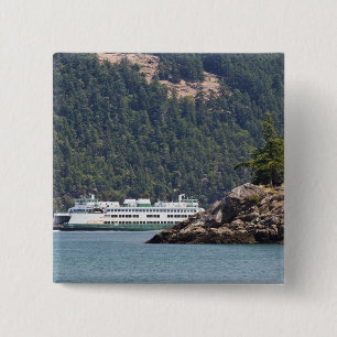 Macaron Carré 5 Cm États-Unis, Wa. Washington State Ferries