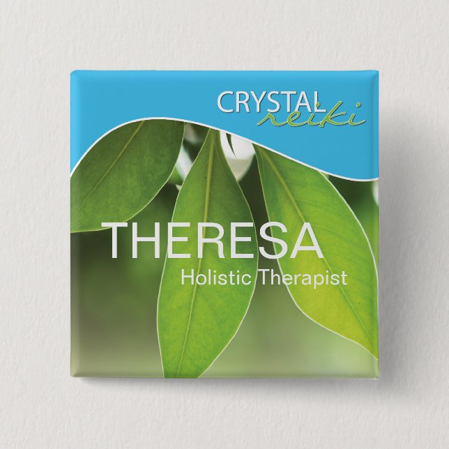 Macaron Carré 5 Cm Étiquette nommée de nature (Devant)