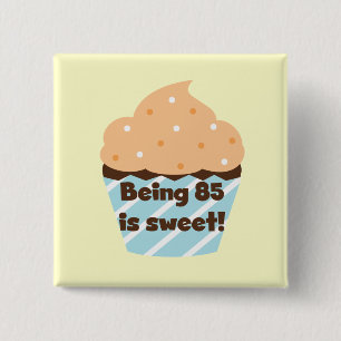 Macaron Carré 5 Cm Etre 85 est Sweet Birthday T-shirts et cadeaux
