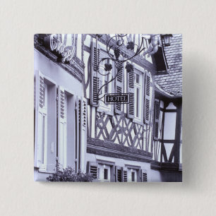 Macaron Carré 5 Cm Europe, Allemagne, Rhénanie, Pfalz, Boppard. Demi