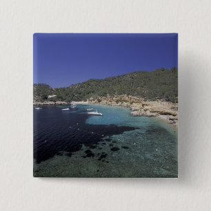 Macaron Carré 5 Cm Europe, Espagne, Baléares, Ibiza, Cala Salada.