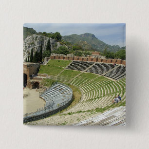 Macaron Carré 5 Cm Europe, Italie, Sicile, Taormine. IIIe siècle