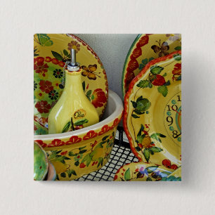 Macaron Carré 5 Cm Europe, Italie, Sicile, Taormine. Traditionnel 8