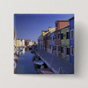 Macaron Carré 5 Cm Europe, Italie, Venise, île de Murano, Coloré