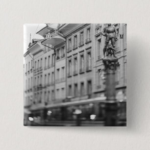 Macaron Carré 5 Cm Europe, Suisse, Berne. Tramway, Marktgasse