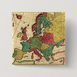 Macaron Carré 5 Cm EuropeCarte panoramiqueEurope