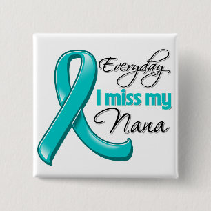 Macaron Carré 5 Cm Everyday I Miss My Nana Ovarian Cancer