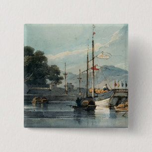 Macaron Carré 5 Cm Expédition sur une rivière chinoise