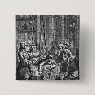 Macaron Carré 5 Cm Expérience électrique faite sur un homme