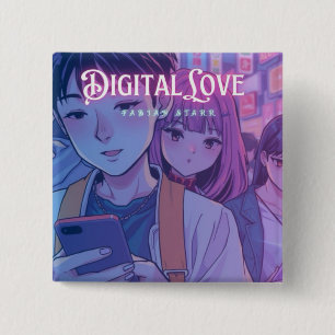 Macaron Carré 5 Cm Fabian Starr Digital Love Fan Bouton
