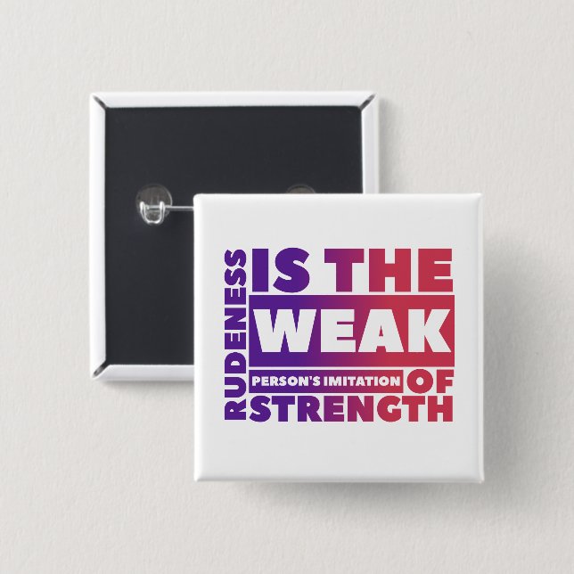 Macaron Carré 5 Cm Faible - Bouton Carré (Devant & derrière)