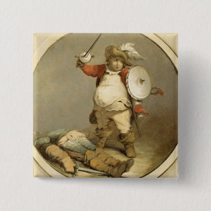Macaron Carré 5 Cm Falstaff avec le corps de Hotspur, c.1786 (huile