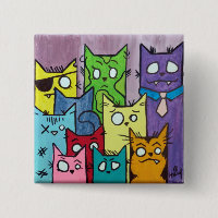 Famille de chat de Peepers