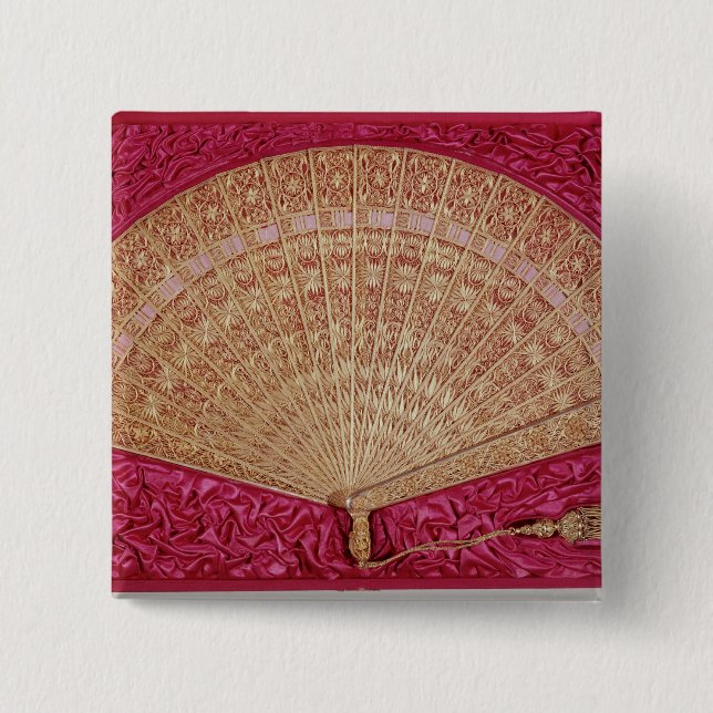 Macaron Carré 5 Cm Fan donnée par Maximilian de la Habsbourg-Lorraine (Devant)