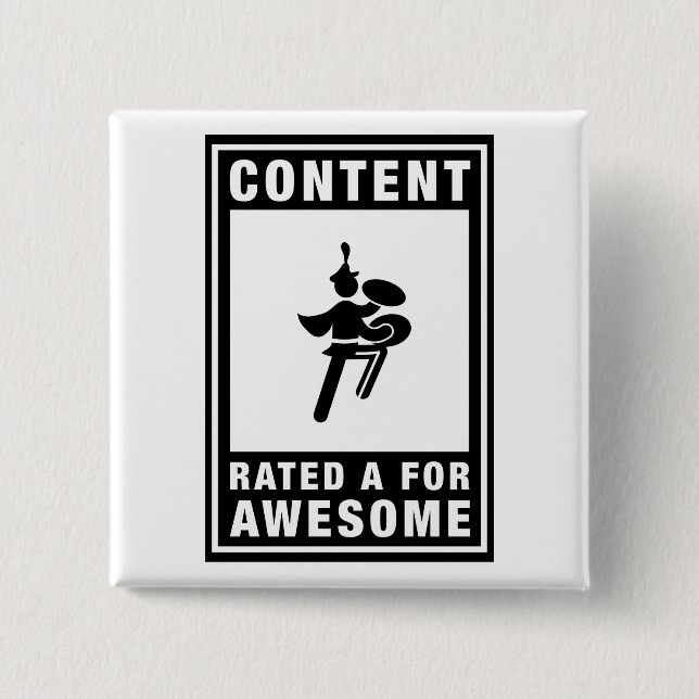 Macaron Carré 5 Cm Fanfare - cymbales basses (Devant)