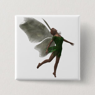 Macaron Carré 5 Cm Femme féerique de Fae de forêt de danse
