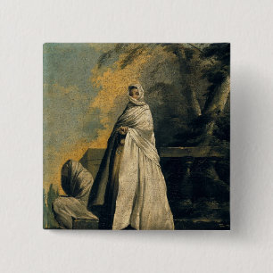 Macaron Carré 5 Cm Femmes drapées dans le blanc