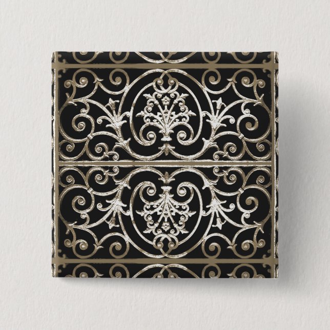 Macaron Carré 5 Cm Fer Highgate (Devant)