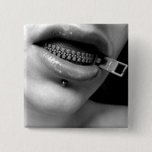 Macaron Carré 5 Cm Fermez- la fermeture éclairle bouton