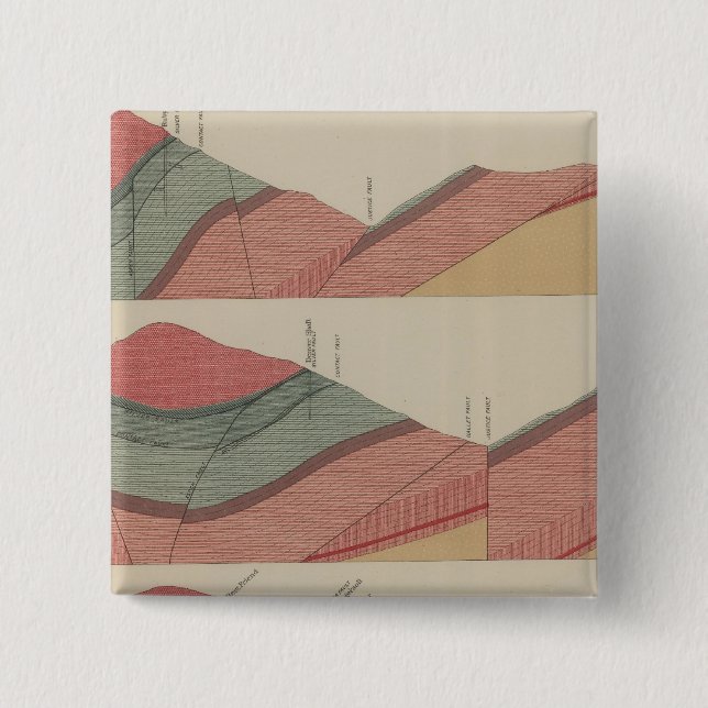 Macaron Carré 5 Cm Feuille de district minier de Tourtelotte Park (Devant)