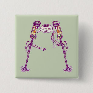 Macaron Carré 5 Cm Feux de circulation amusants