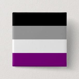 Macaron Carré 5 Cm Fierté asexuelle