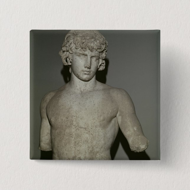Macaron Carré 5 Cm Figure d'Antinous, après l'ANNONCE 130 (Devant)