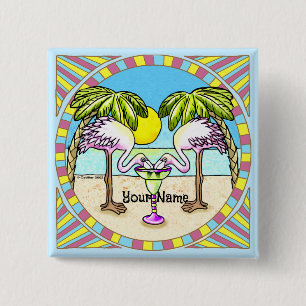 Macaron Carré 5 Cm Flamingo Margarita