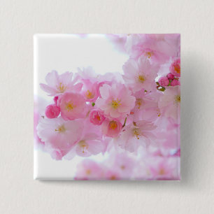 Macaron Carré 5 Cm Fleur japonaise de cerisier