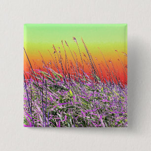 MACARON CARRÉ 5 CM FLEUR SAUVAGE