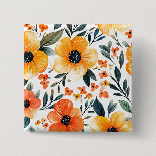 Macaron Carré 5 Cm Fleurs Floral Pattern Sublimation-95654
