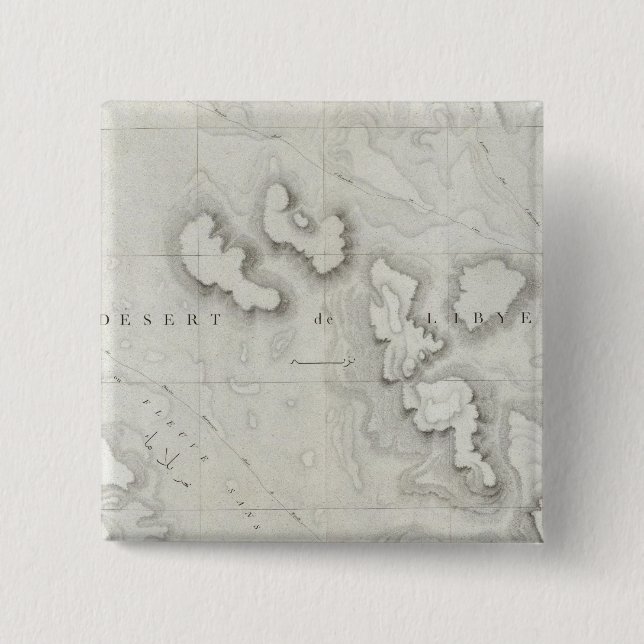 Macaron Carré 5 Cm Fleuve Sans Eau, Égypte (Devant)