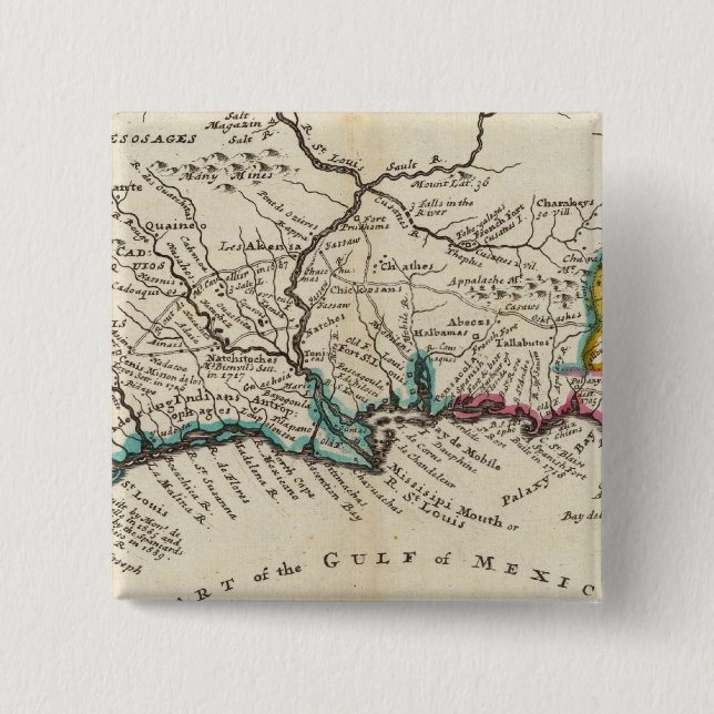 Macaron Carré 5 Cm Floride (Devant)