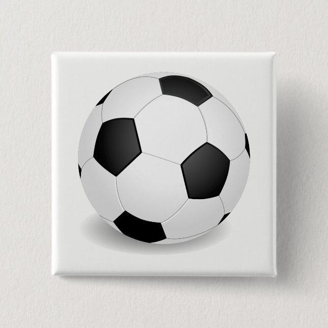Macaron Carré 5 Cm Football (Devant)