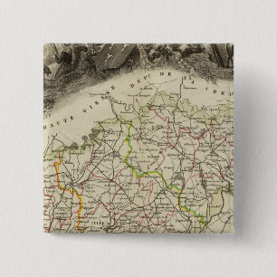 Macaron Carré 5 Cm Forêts et paysages