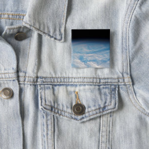 Macaron Carré 5 Cm Formation De Nuages Circulaires Sur L'Océan Pacifi