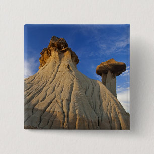Macaron Carré 5 Cm Formations de Badlands dans le parc d'État de Mako