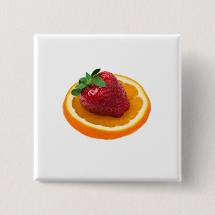 Macaron Carré 5 Cm Fraise et orange